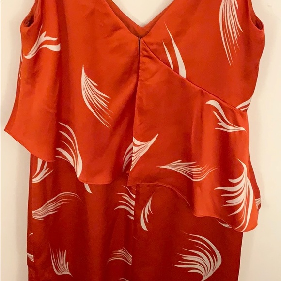 REVOLVE C/MEO Collective Silky Red-Orange Midi Dress - Picture 8 of 16